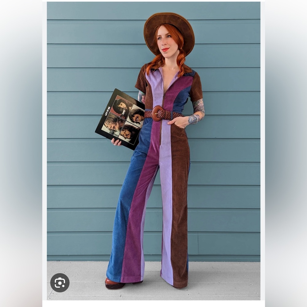 BNWT mustang jumpsuit in dusk patchwork